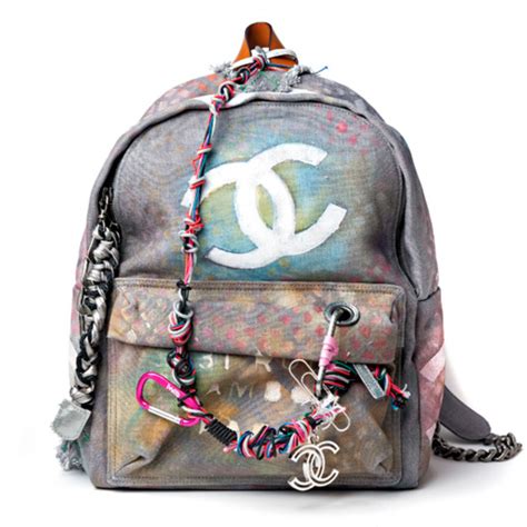 cheap chanel graffiti backpack|chanel backpack graffiti price.